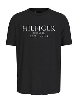 Maglietta Tommy Hilfiger Big Logo nera per uomo