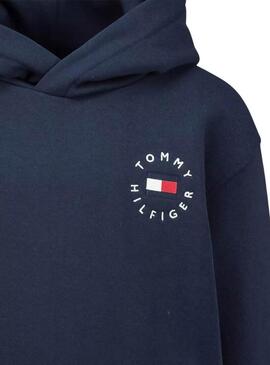 Felpa Tommy Hilfiger Roundall blu scuro per uomo