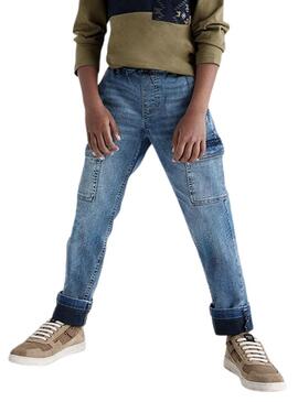 Pantaloni Mayoral Cargo Denim per ragazzo