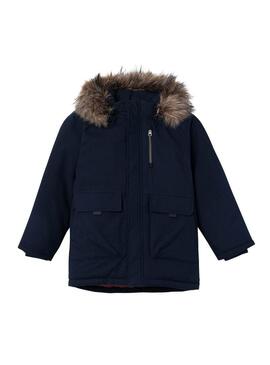 Parka Name It Master Blu Marino per Bambini