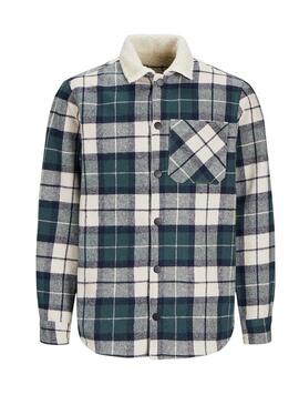 Camicia Jack and Jones Teddy Verde per ragazzo