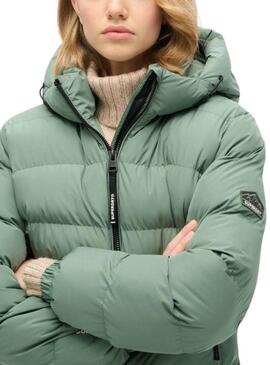 Giacca Imbottita Superdry Verde per donna