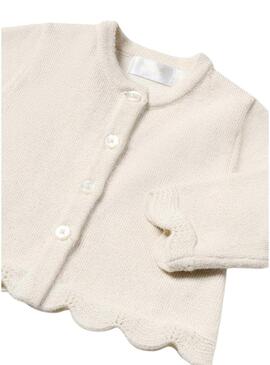 Set Mayoral Cardigan Crema per neonato