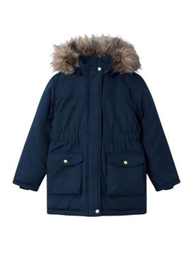 Parka Name It Master Blu Marino per ragazza