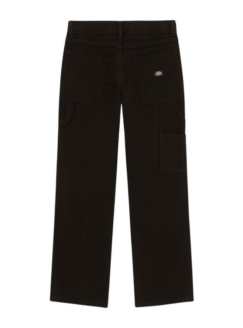 Pantaloni Dickies Carpenter Nero per ragazza e ragazzo