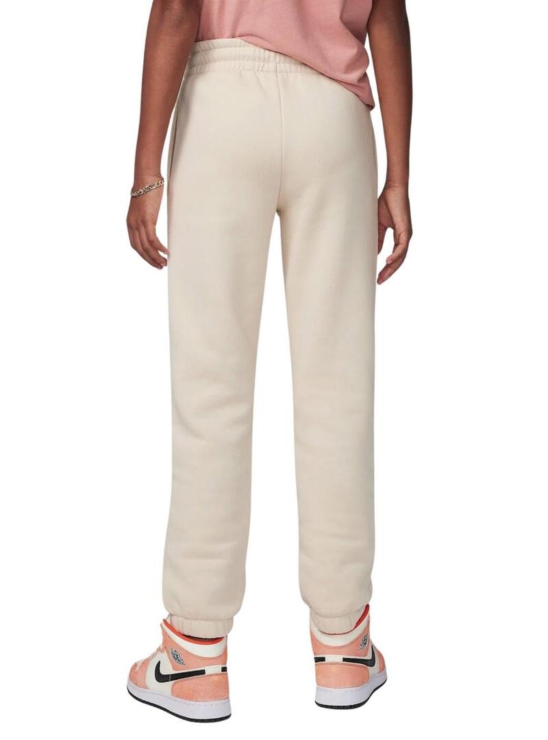 Pantaloni Jordan Jogger Brooklyn Beige per ragazza