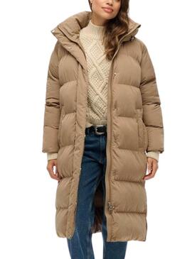 Cappotto Superdry Puffer Tostato per donna