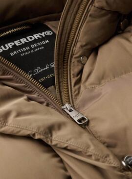 Cappotto Superdry Puffer Tostato per donna