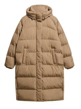 Cappotto Superdry Puffer Tostato per donna