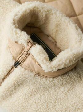 Giacca Superdry Fleece Beige per donna