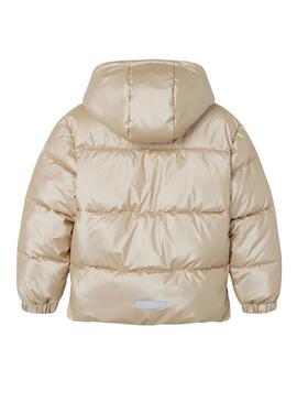 Puffer Name It Maggy Beige per ragazza