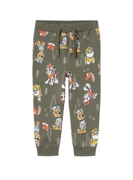 Pantaloni Name It Paw Patrol Verde per ragazzo