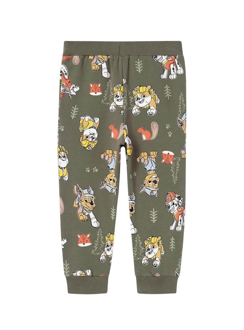 Pantaloni Name It Paw Patrol Verde per ragazzo