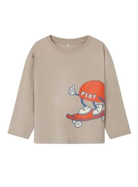 Maglietta Name It Otis Beige per bambini