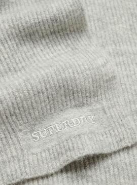 Sciarpa Superdry Soft Rib Grigia per donna