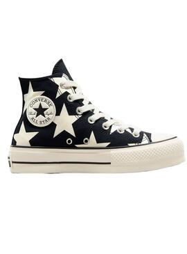 Sneakers Converse All Star Platform Stars Nero