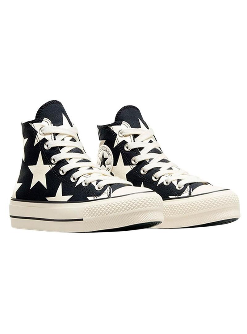 Sneakers Converse All Star Platform Stars Nero