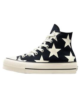 Sneakers Converse All Star Platform Stars Nero