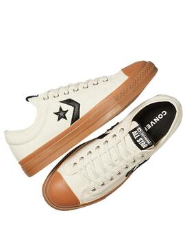 Sneakers Converse Star Player76 Bianche Vintage.