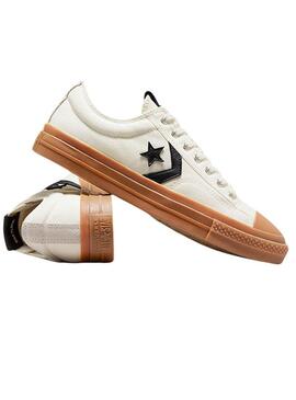 Sneakers Converse Star Player76 Bianche Vintage.