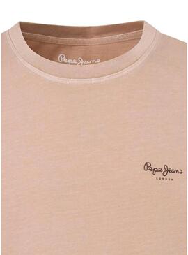 T-shirt Pepe Jeans Jacko Rosa per uomini