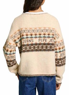 Maglia Pepe Jeans Hitty Beige per donne