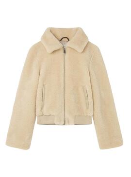 Giacca Pepe Jeans Vicky beige per bambina