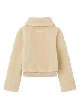 Giacca Pepe Jeans Vicky beige per bambina