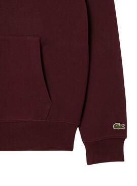 Felpa Paris Lacoste bordeaux per uomo e donna