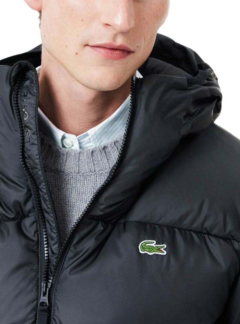 Giacca Lacoste Padded Nera per uomini