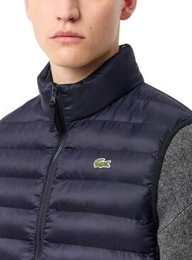 Gilet Lacoste Trapuntato Blu Marino per uomini