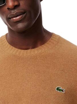 Maglia Lacoste Tricot cammello per uomo