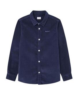 Camicia Pepe Jeans Nicson blu navy per bambino