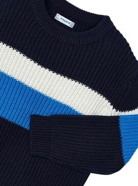 Maglia Mayoral Colorblock Ceruleo per bambino