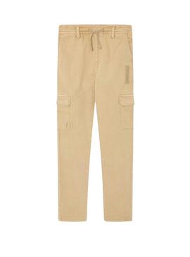 Pantaloni Pepe Jeans Tadeo beige per bambino