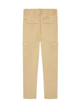 Pantaloni Pepe Jeans Tadeo beige per bambino