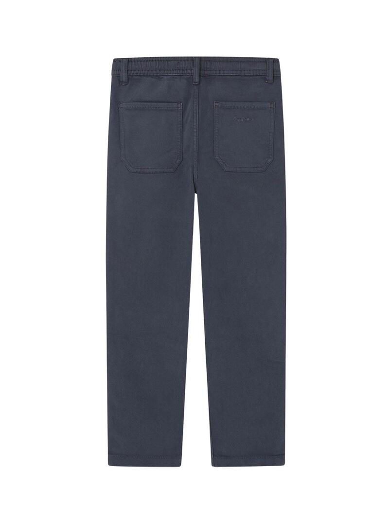 Pantaloni Pepe Jeans Earn blu navy per bambino