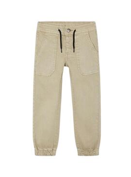 Pantaloni Mayoral Skater beige per bambino