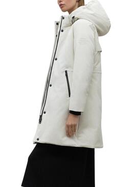 Parka Ecoalf Glamour Bianca per donna