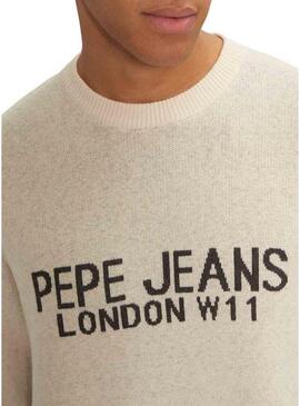 Maglia Pepe Jeans Cardin beige per uomo