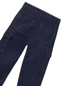 Jeans Mayoral Cargo Denim Scuro per ragazza