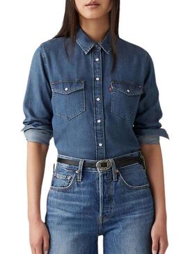 Camicia Levis Iconic Western Denim per donna