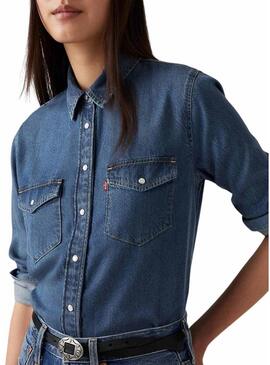 Camicia Levis Iconic Western Denim per donna