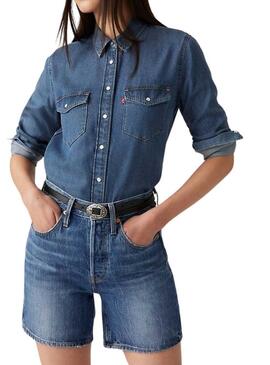 Camicia Levis Iconic Western Denim per donna