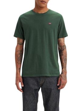 T-shirt Levis Basic Verde per uomo