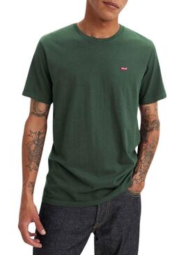 T-shirt Levis Basic Verde per uomo