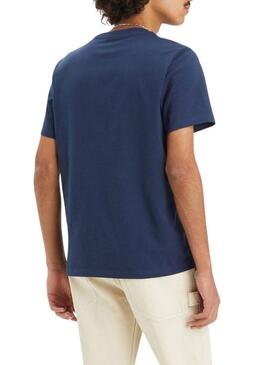 T-shirt Levis Rope Batwing Blu per uomo