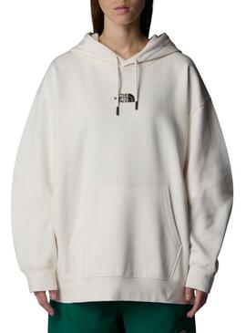 Felpa The North Face Essential Oversize Bianca per donna