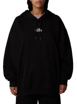 Felpa The North Face Essential Oversize Nera per donna