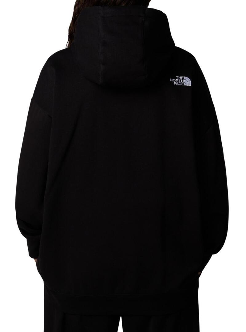 Felpa The North Face Essential Oversize Nera per donna